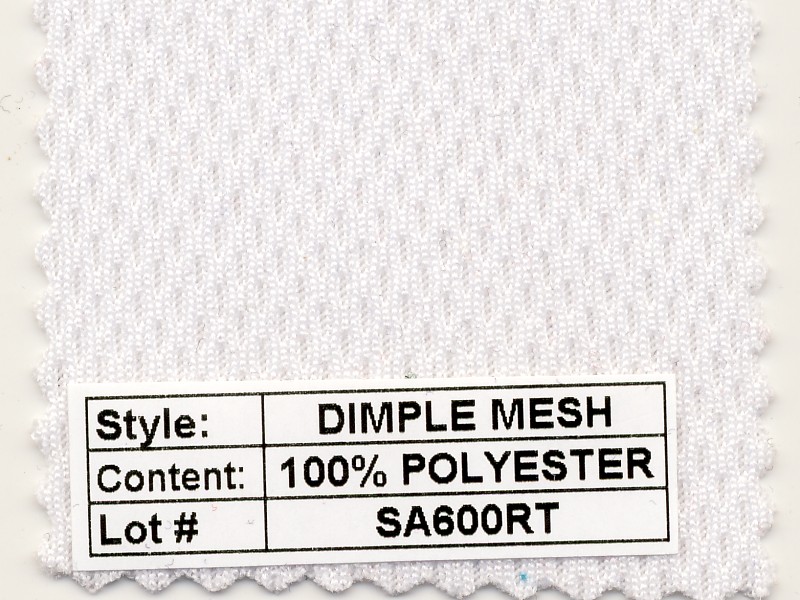 Dimple Mesh 100% Poly 200 Gram Heavy Weight